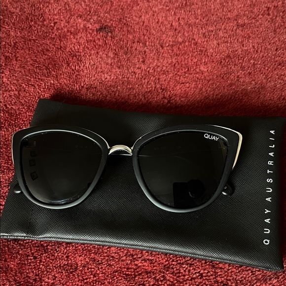 Quay Australia My Girl 126 Women’s Sunglasses Black Frame  Cat Eye main image 4